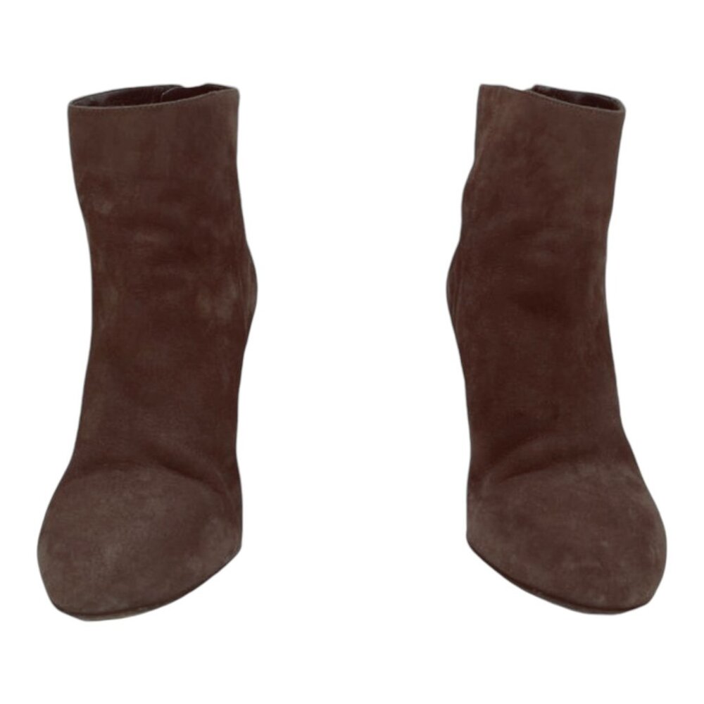 Kate Spade New York Womens Akane Suede Ankle Boots Size 6.5B Brown W/ Gold Heel - Picture 9 of 10